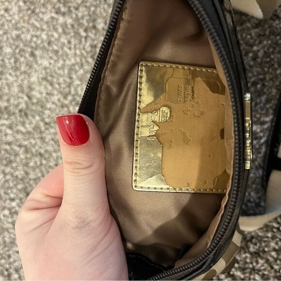 COACH Madison Dotted Op Art Swingpack Brown and Tan Crossbody - Picture 10 of 14